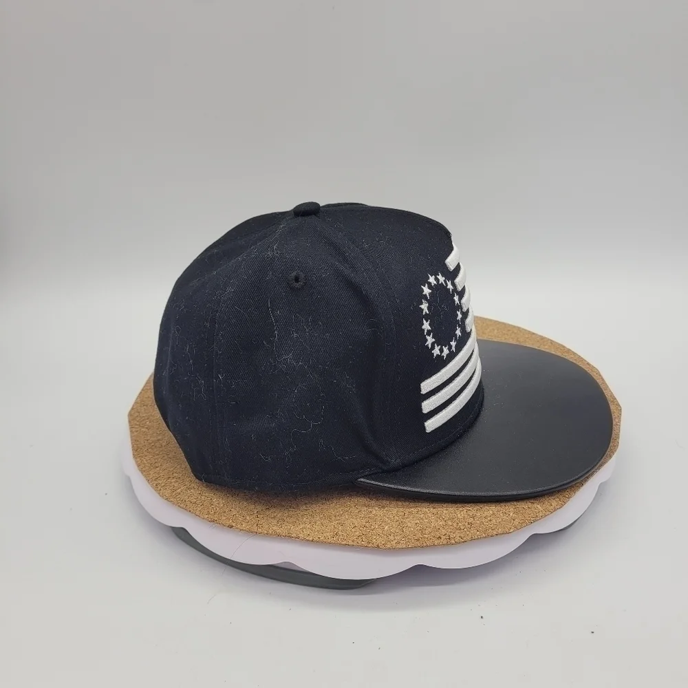 BETSY ROSS FLAG 1776 SNAPBACK HAT BLACK NEW